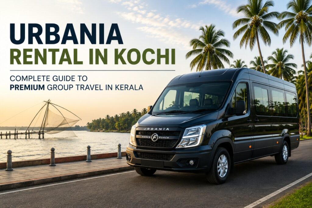 Urbania Rental in Kochi for premium group travel in Kerala
