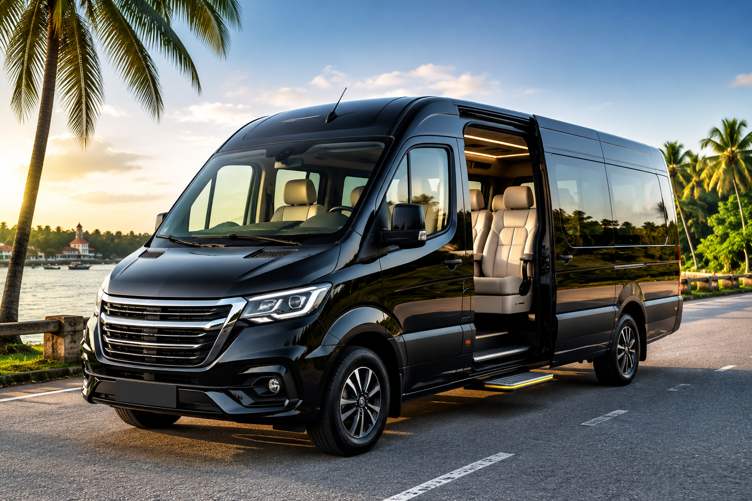 Luxury Urbania Rent Kochi premium group travel van for comfortable Kerala road trips and airport transfers