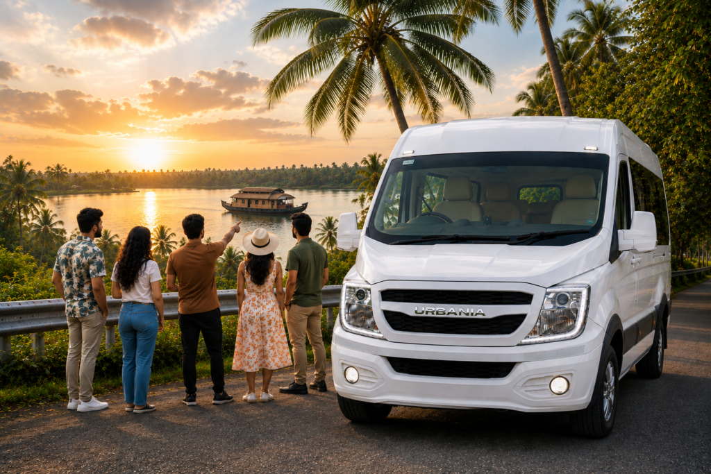 Kerala group tour from Kochi with Urbania rental